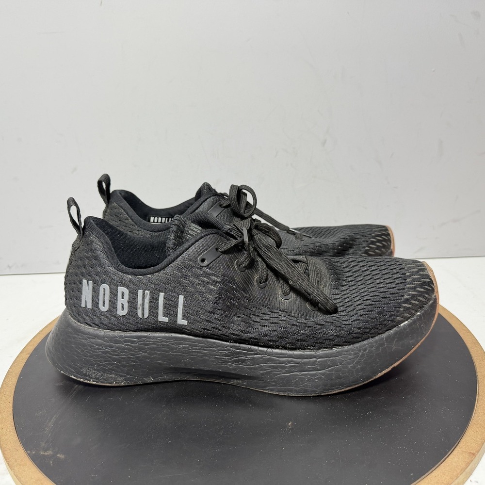 NOBULL Shoes Mens Size 11 Black Mesh Cushioned Running Training Sneakers Gym